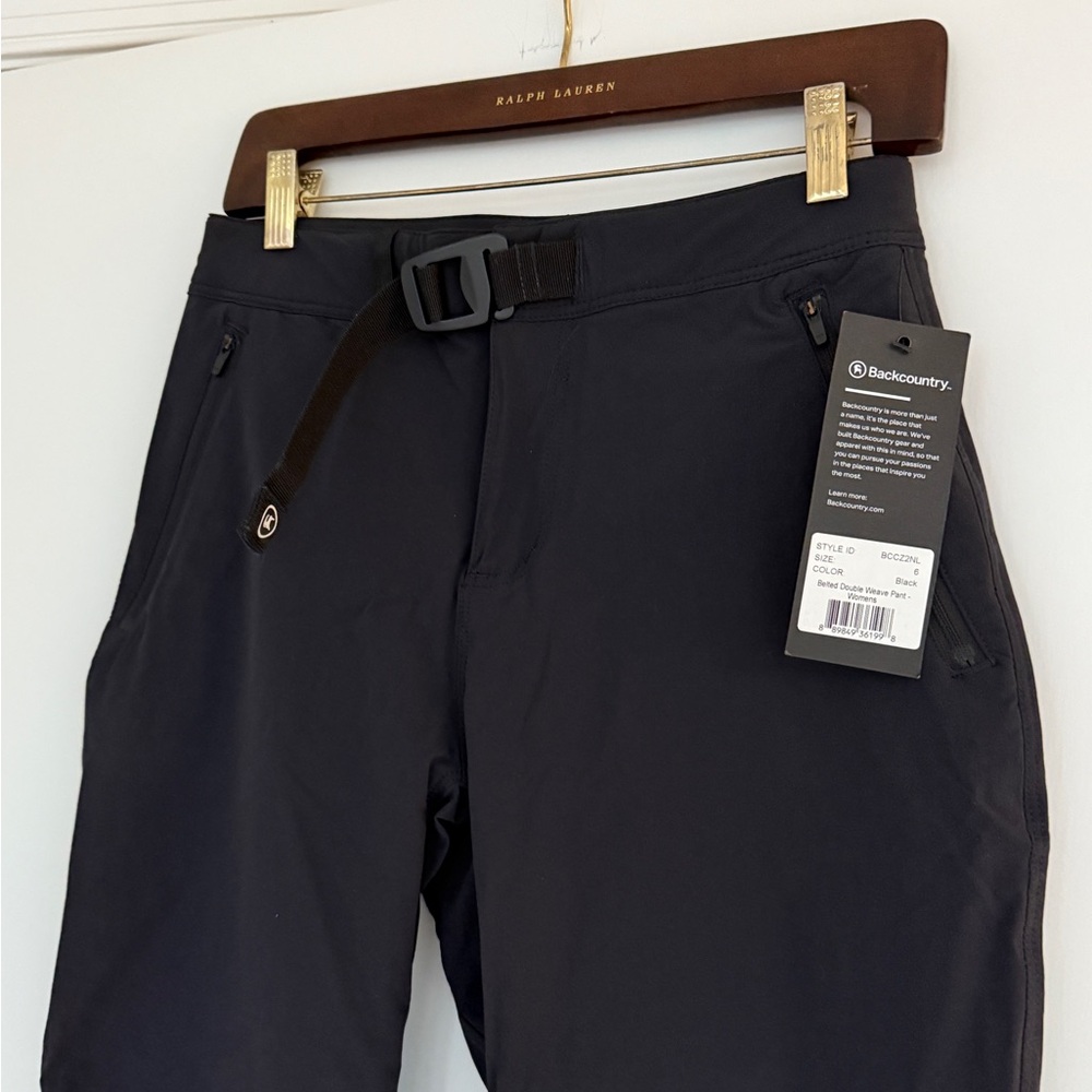 BACK COUNTRY belted doubled weave pant
